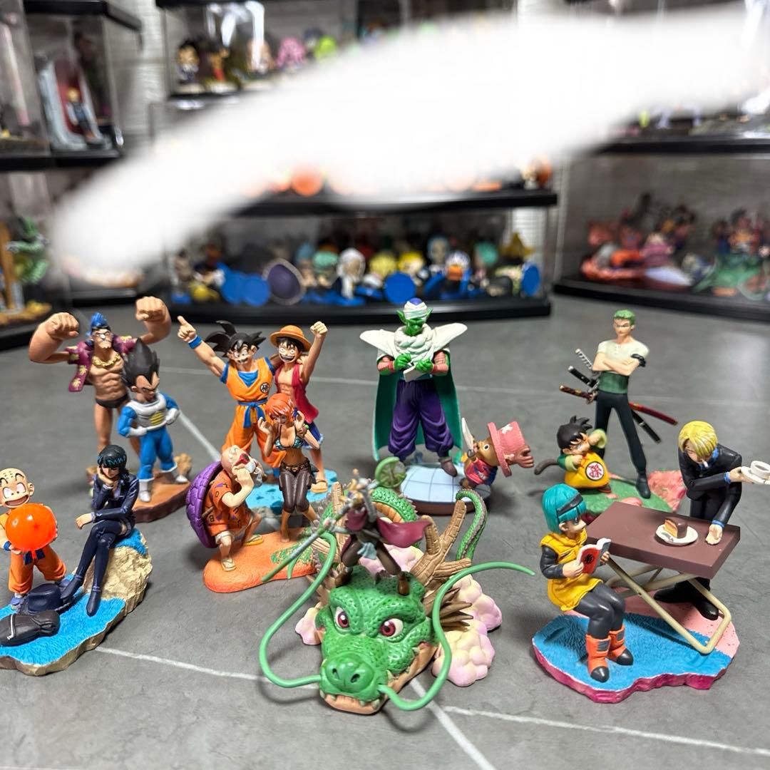 ドラゴンボールカプセルドラカプワンピースコラボ彩色全種コンプリート