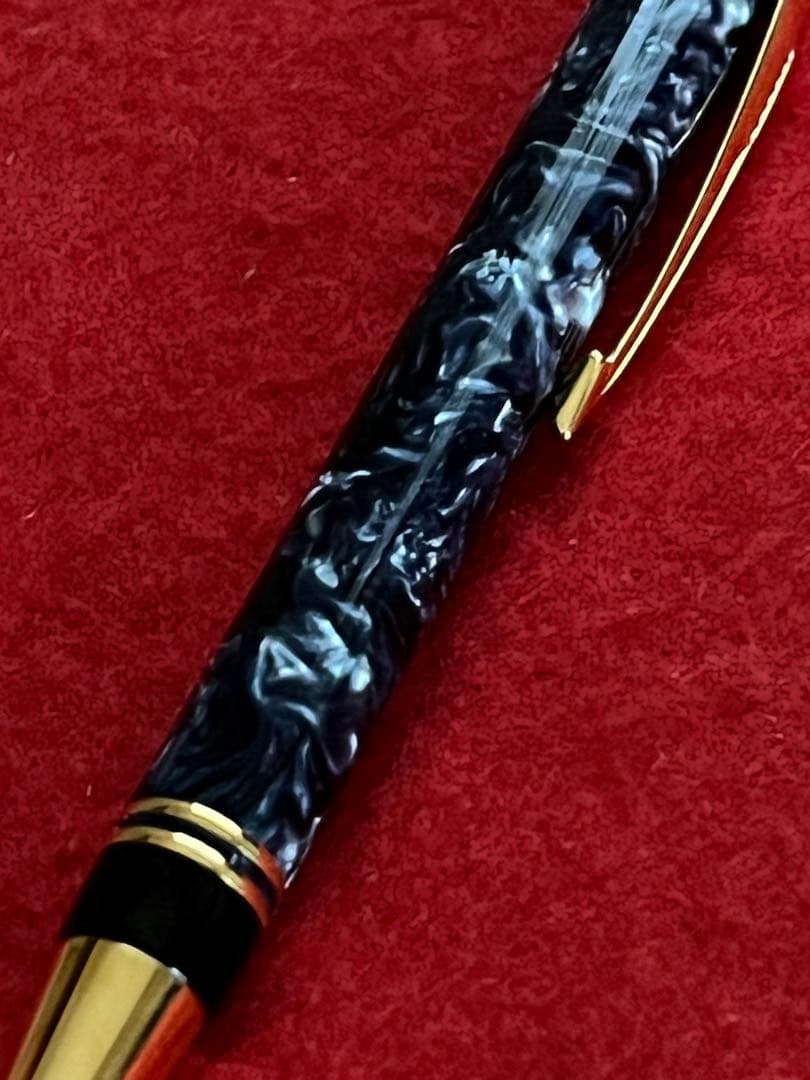 パーカーボールペン デュオフォールド‼️綺麗‼️木製専用ケース入‼️ネーム刻印あり