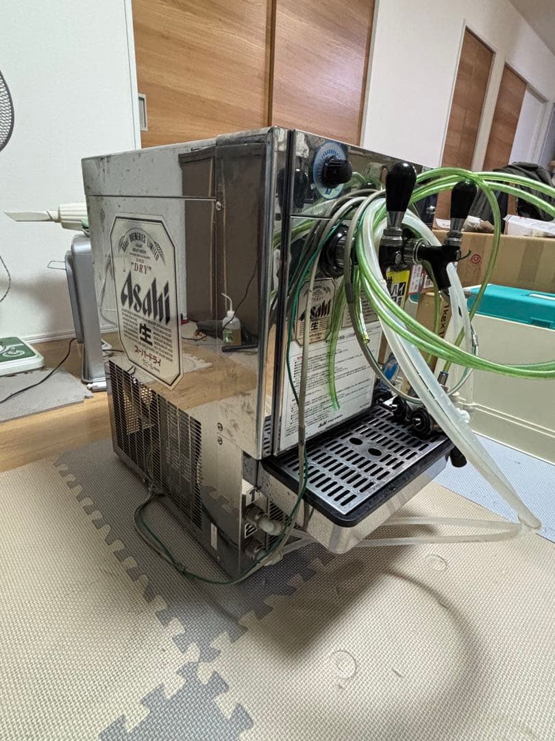 アサヒビールサーバー ビール樽容器 液化碳酸ガス容器セット