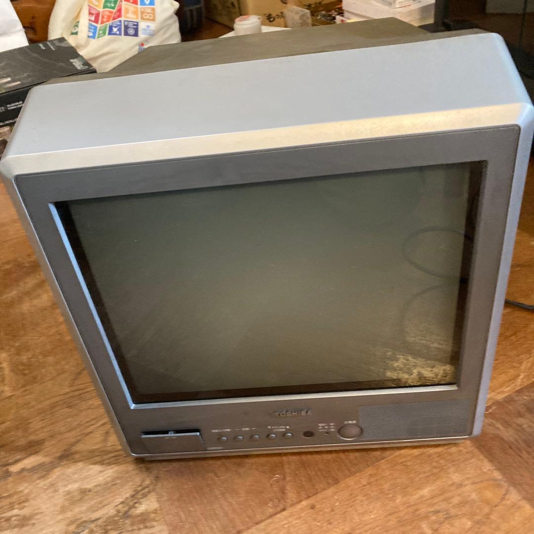 レトロ TOSHIBA ブラウン管テレビ リモコン付き 15ZR3H - メルカリ