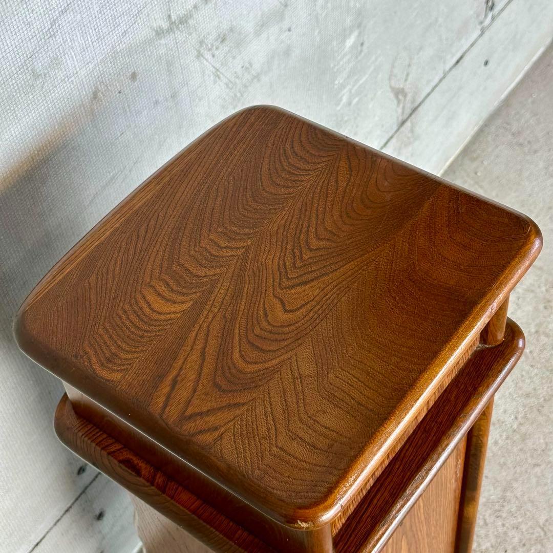 ☆70s☆ KarImoku カリモク電話台 サイドテーブル 花台 レトロ家具