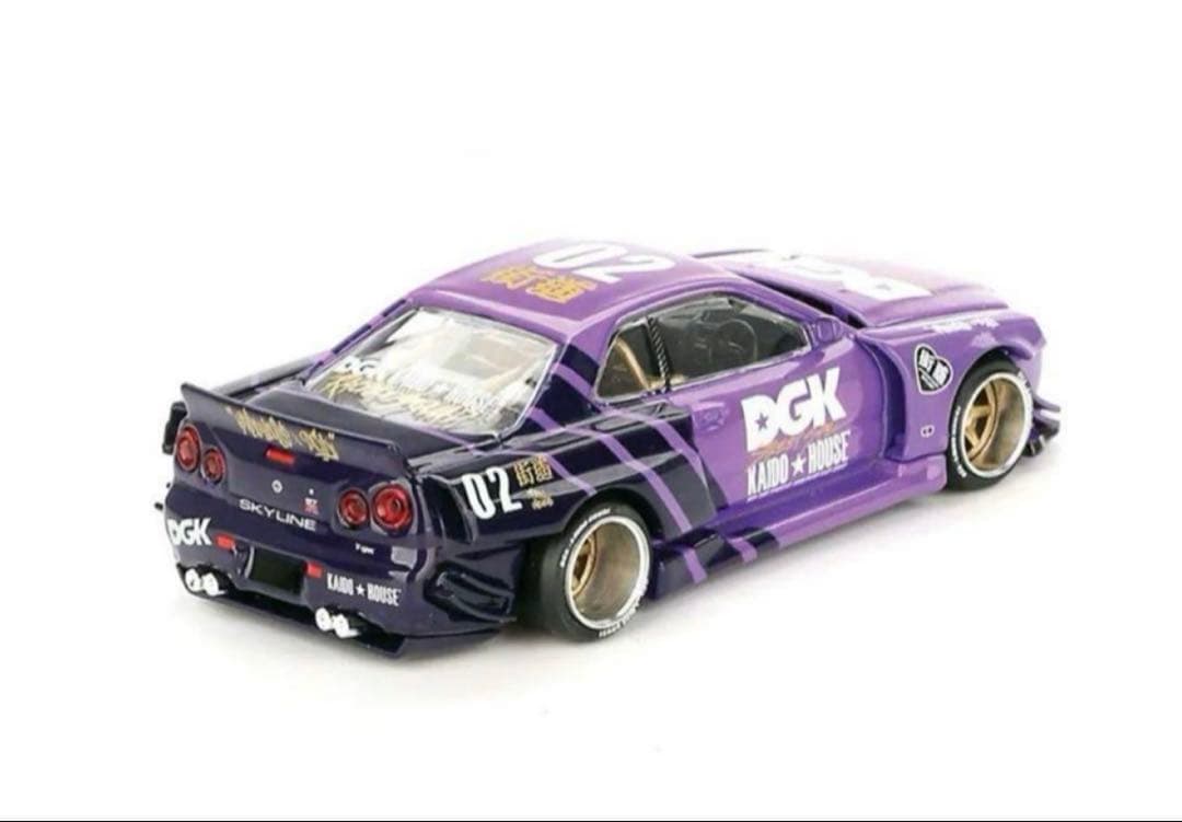 MINIGT 街道ハウス　DGKロサンゼルス限定GT-R R-34