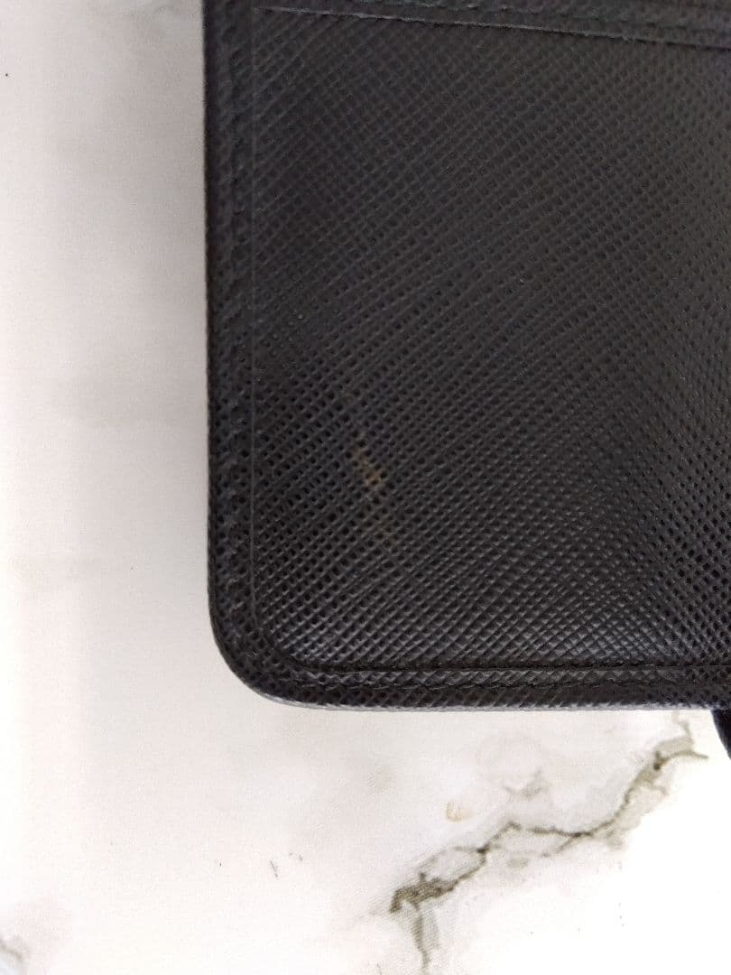 APV18 プラダ サフィアーノメタル L字ファスナー財布 ゴールド金具