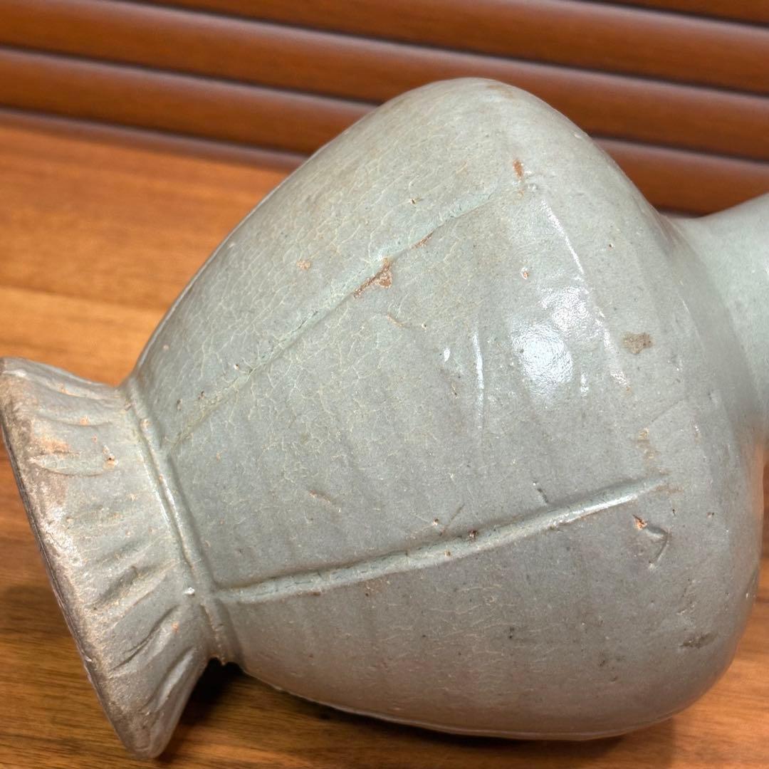 宋時代 中国青磁 中国から持って帰った希少な壺