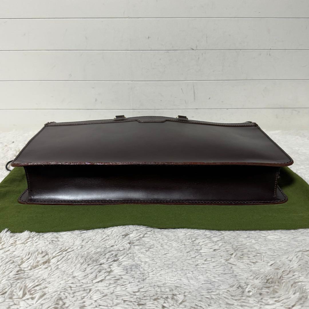 ⭐️未使用級⭐️ GLEN ブリーフケース　ブライドルレザー　ブラウン