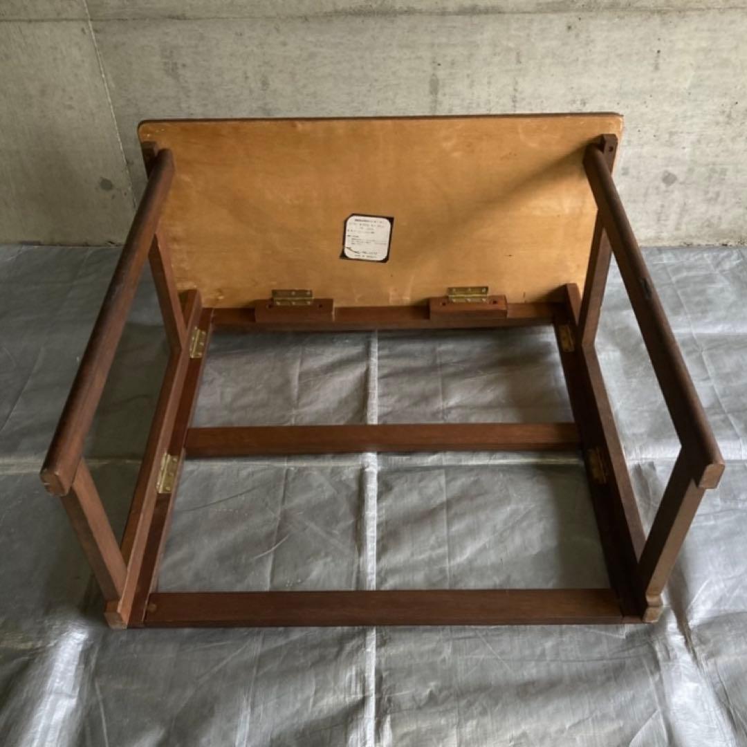 レトロな味のある机 テーブル デスク 作業台 勉強机 折り畳み 角型 木製