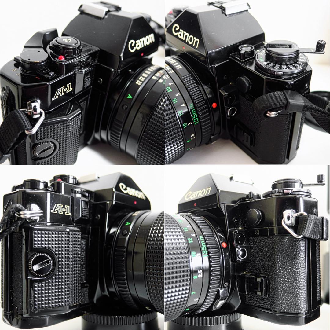 CANON A-1本体 AE-1+P本体 交換レンズ6本 取説 ジャンク