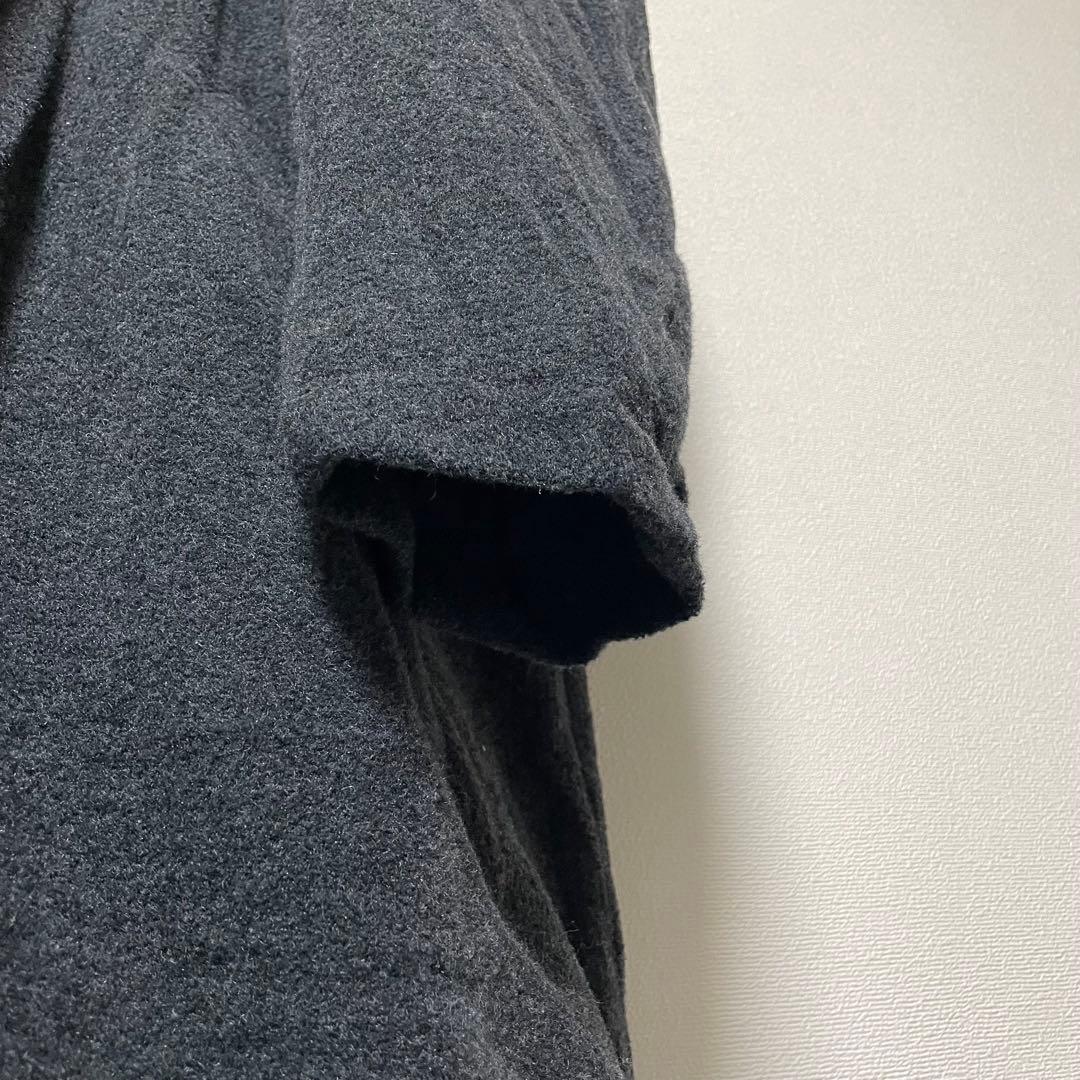 ジョルジオアルマーニ ウールコート フード付き イタリア製 グレー