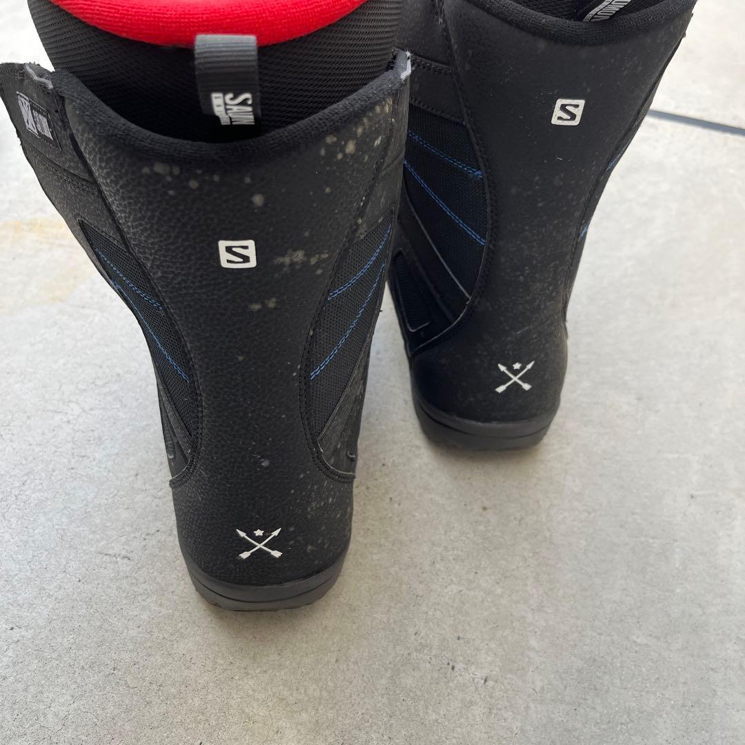 極上！超美品！！SALOMON スノーボードブーツ 黒/赤　一度のみ使用
