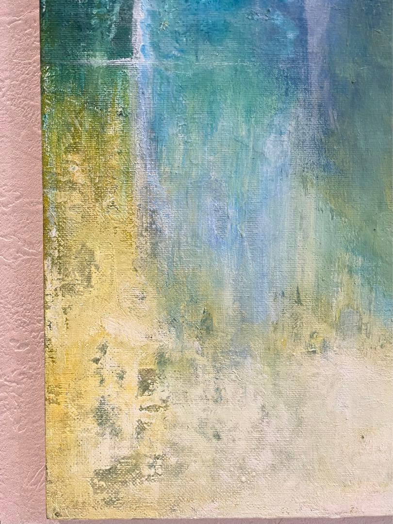 217 抽象画 アクリル画 原画 キャンバスボード F6 未知への出入り口