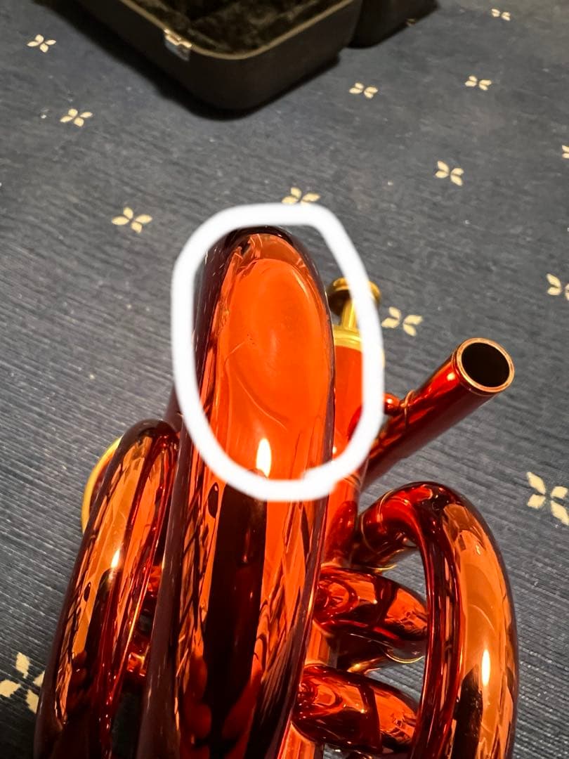 ジュピターポケットトランペットJPT-416　ケース・マウスピース付き