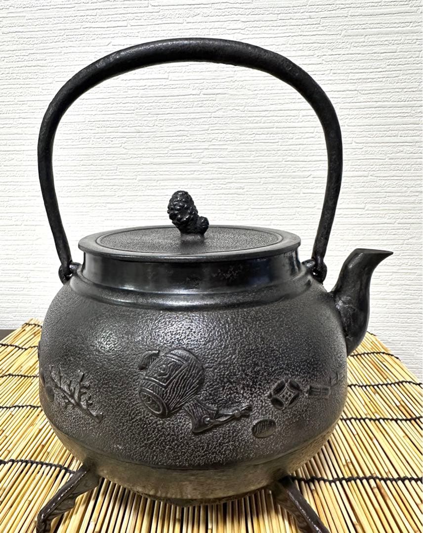 真作/琴浦/寶船/宝船/桐共二重箱付/布袋屋掛軸HG-435