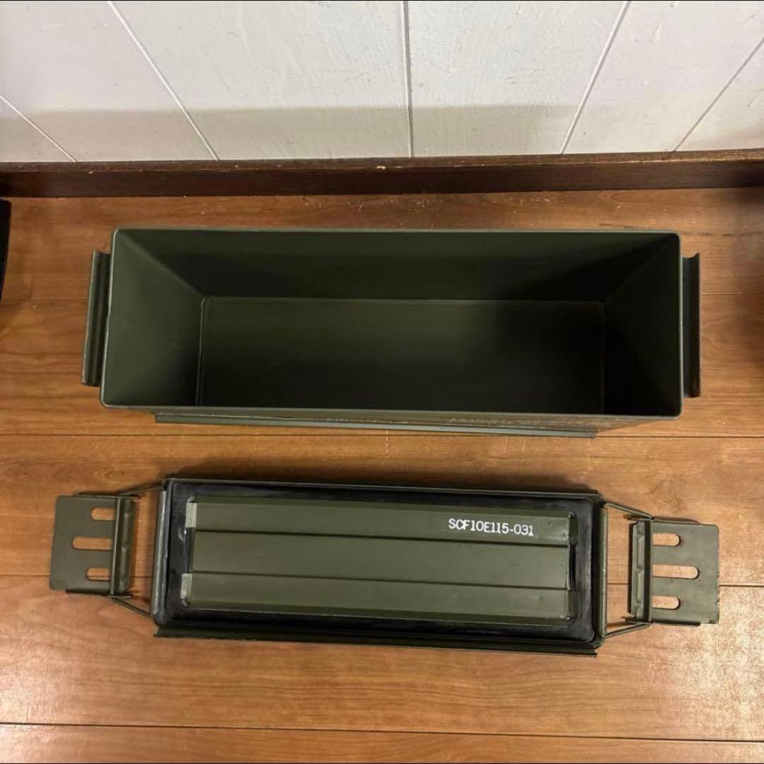 米軍　実物　AMMO BOX 40mm 32CARTRIDGES 弾薬箱