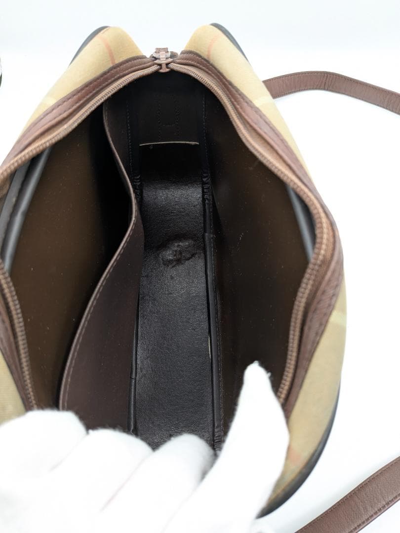 良品✨ バーバリー ショルダーバッグ キャンバス ベージュ 0LF