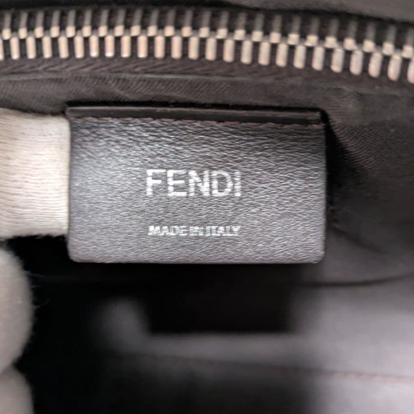【極美品】FENDI バイザウェイミディアム　グレー ショルダーバッグ