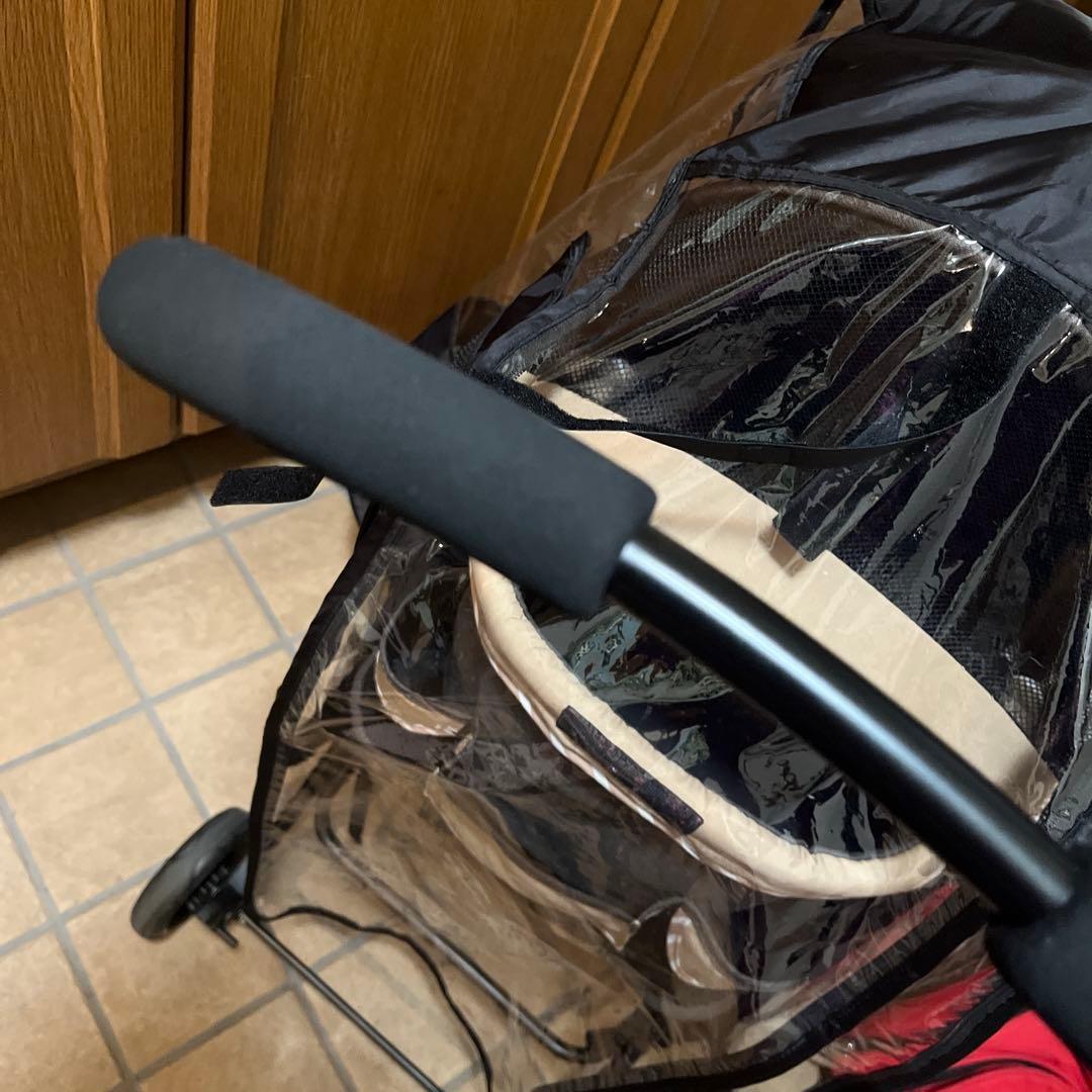 GEX ペットカート わんわんカート スーパーライト モカブラウン 雨除け