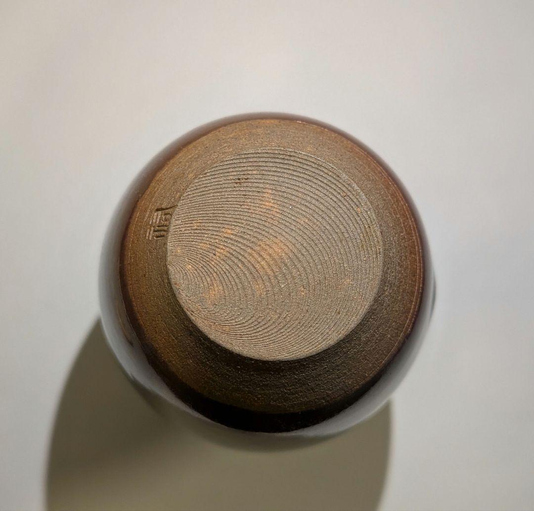 鬼丸祐輔』高取焼茶入 雪山窯 二代『鬼丸碧山』茶道具 仕覆共