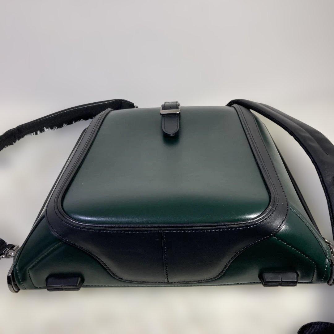 【未使用レベル】ARTPHERE ダレスバッグ グリーン ビジネスバッグ 豊岡鞄