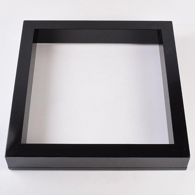 茶道具　輪島塗　若島孝雄作　真塗　炉縁　共箱　V　8428A