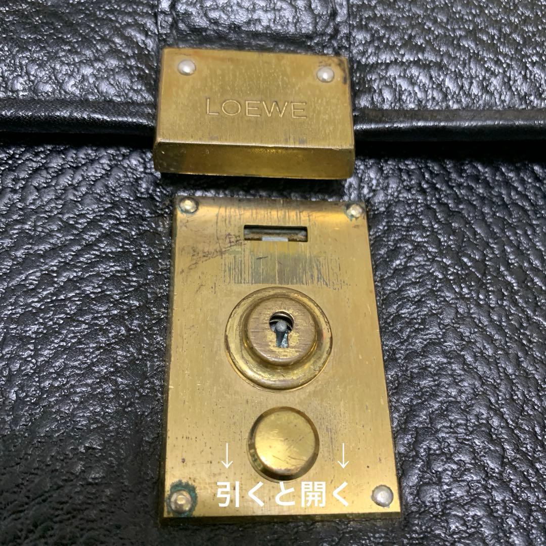 LOEWE ロエベ ブリーフケース ビジネスバッグ ブラック レザー