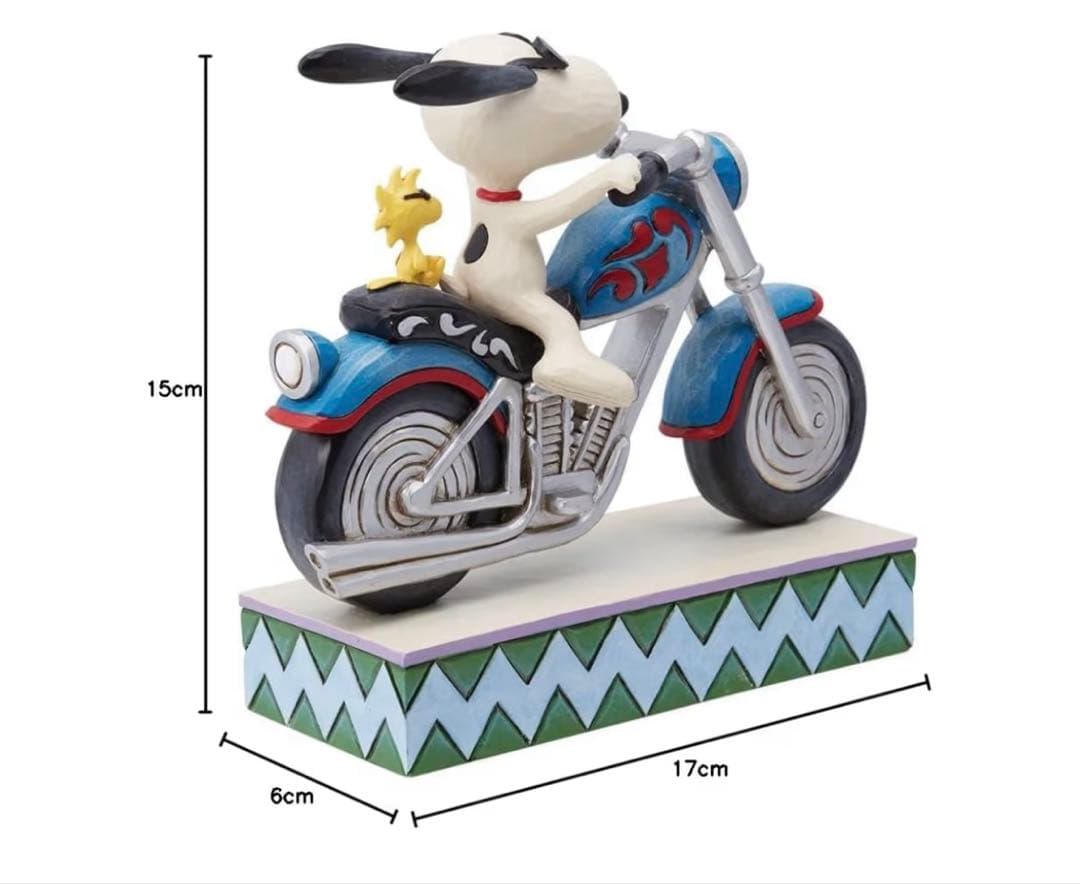 【即落札禁止】ジムショア スヌーピー＆ウッドストック バイク フィギュア 新品