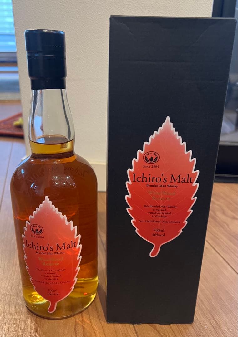 Ichiro's Malt ウイスキー 箱付き イチローズモルト ワインウッドリザーヴ リーフラベル 箱付の通販