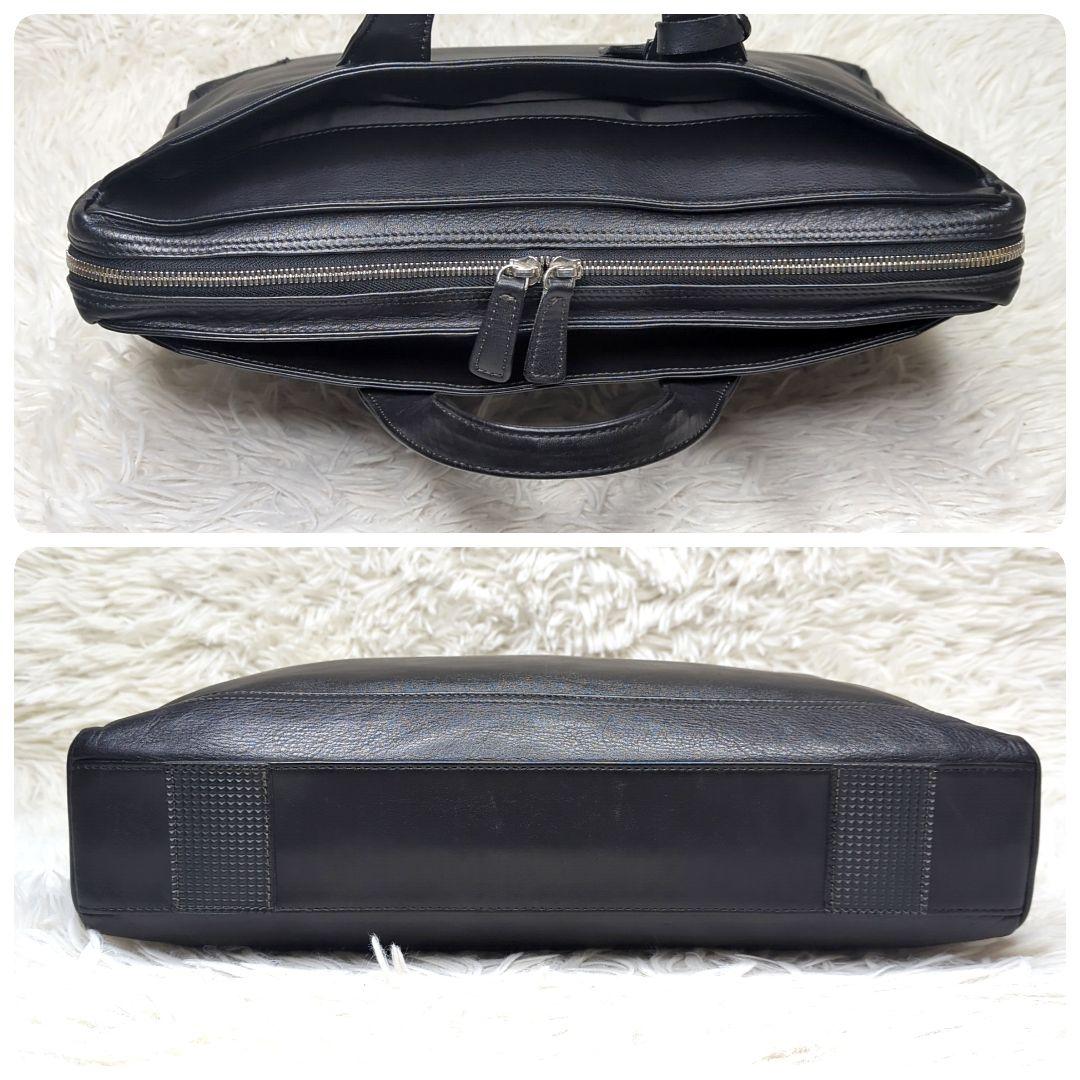 美品✨ポーター 吉田カバン ブリーフケース オールレザー 黒 A4収納可 多収納