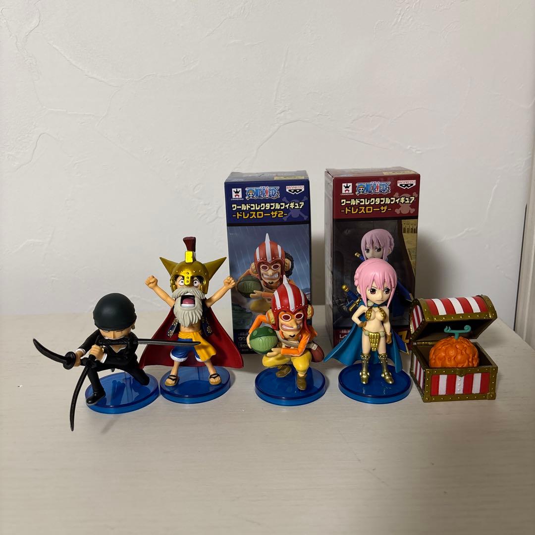 ワンピースワールドコレクタブルフィギュア ドレスローザ ルフィなど