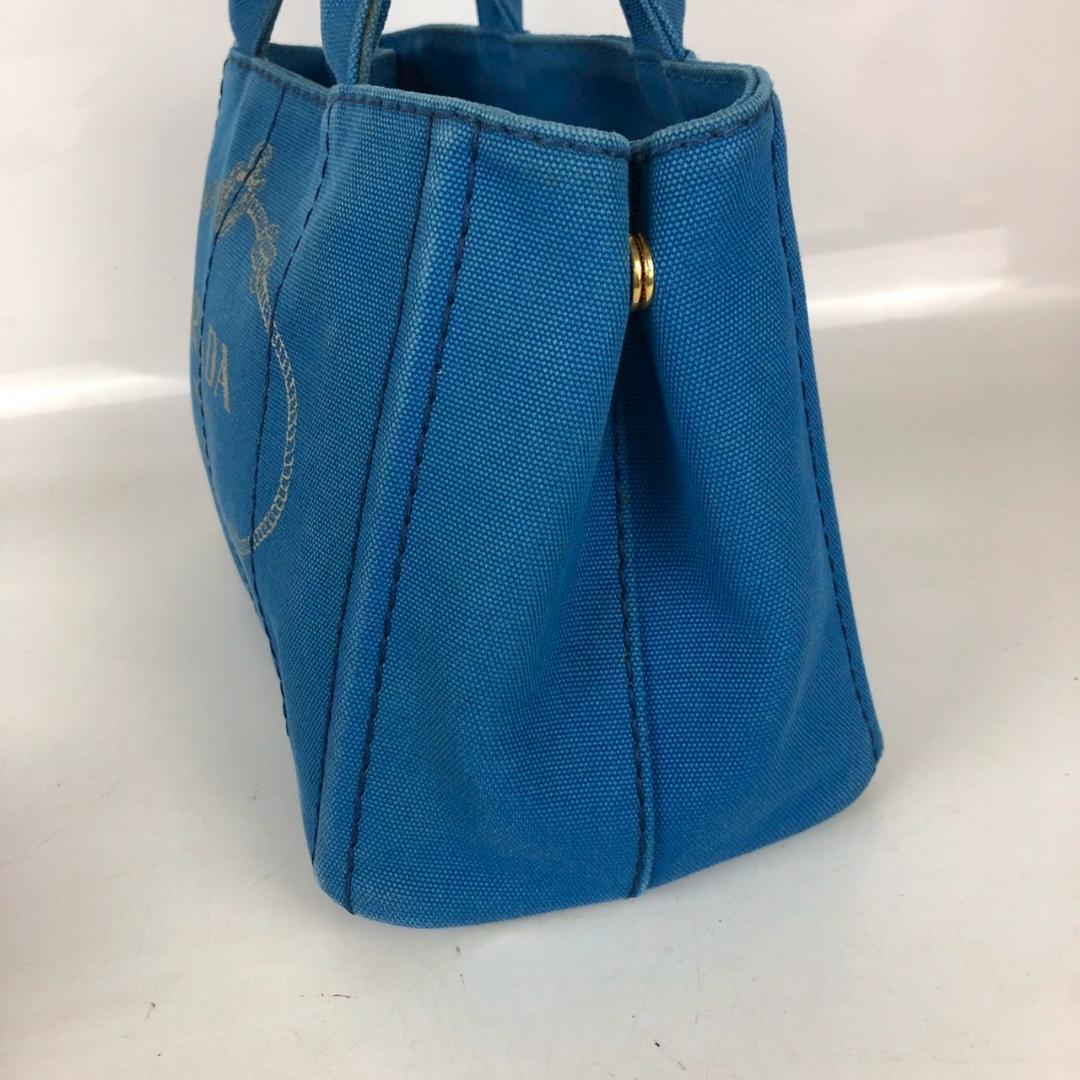 PRADA プラダ カナパ ハンドバッグ ブルー レディース ブランド