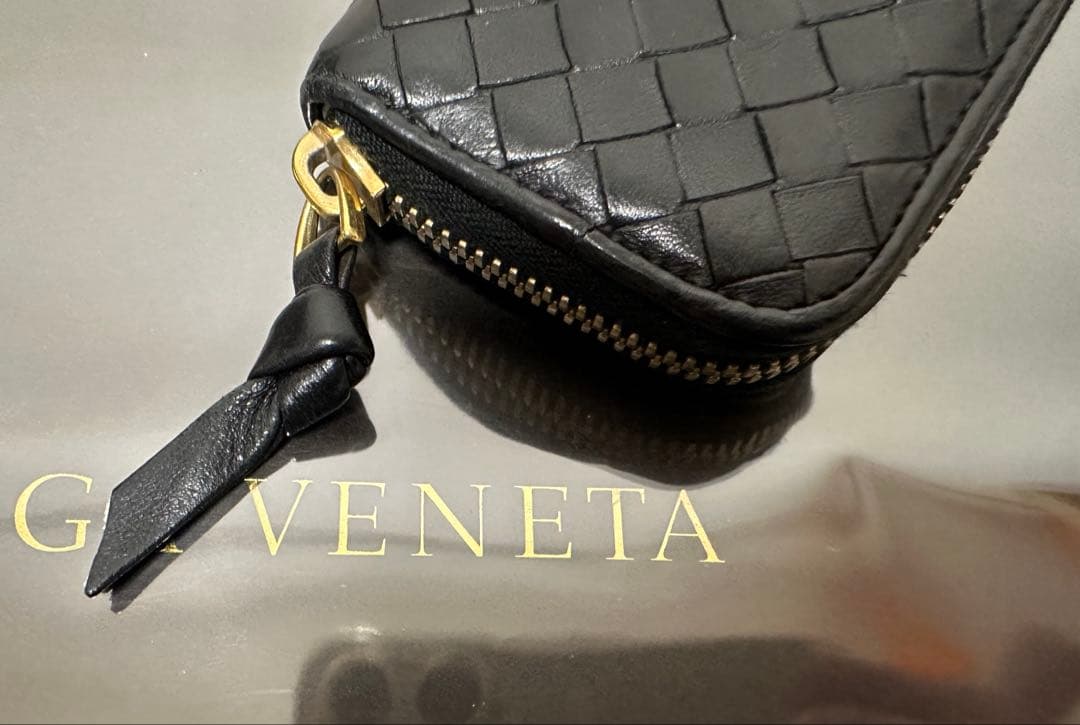 ★【極美品】ボッテガヴェネタ ケース ラム／ネロブラック／ゴールド✨✨✨4️⃣