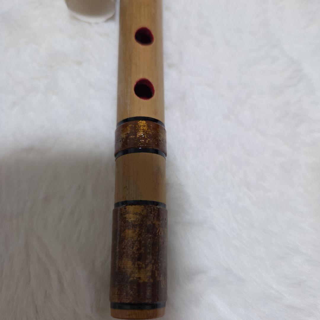 石見神楽を奏でる篠笛 父の手作り 石見地方伝統芸 7穴 竹製 約102.5cm
