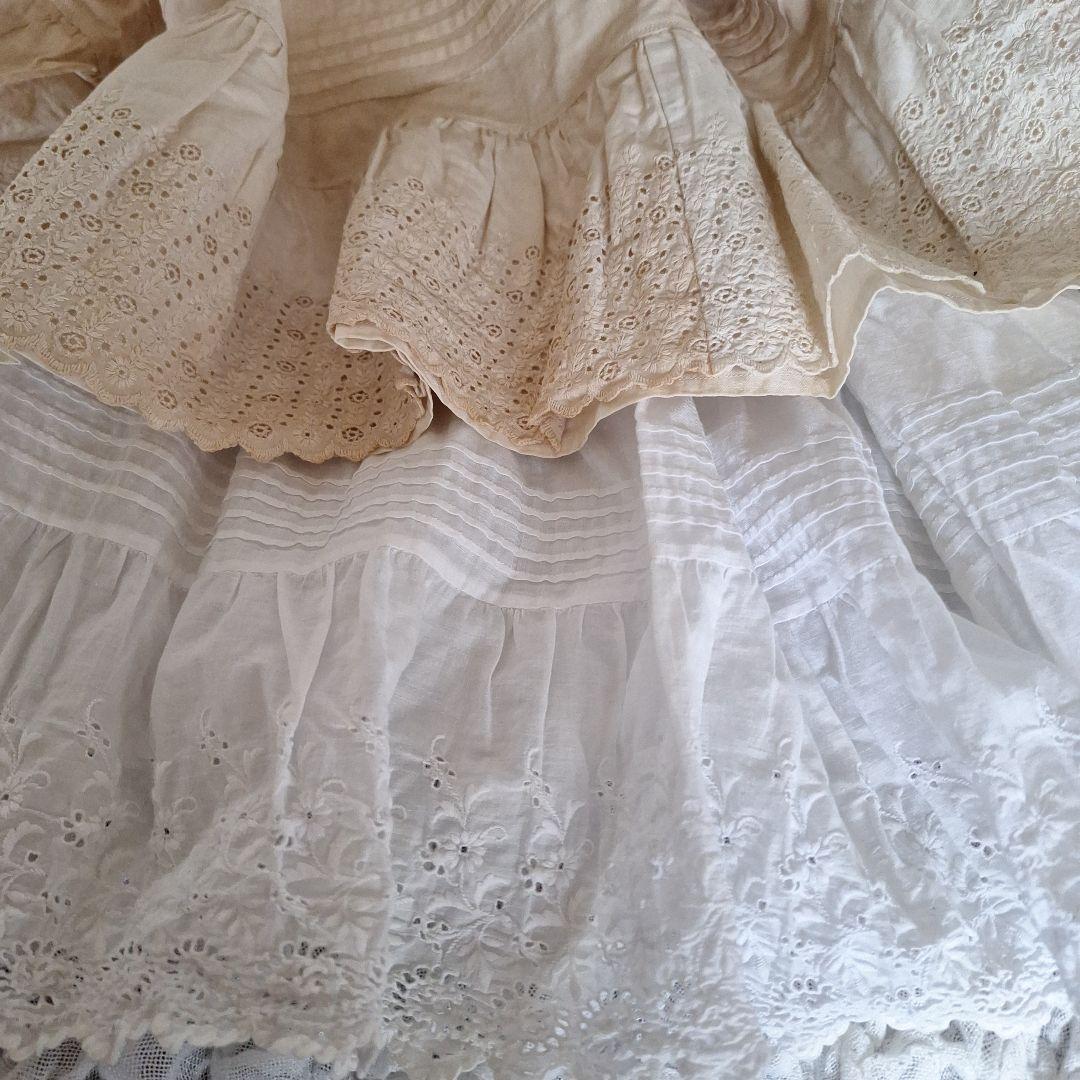 G♡フランスアンティーク♡豪華手刺繍 レース・ドイリー・カフェ