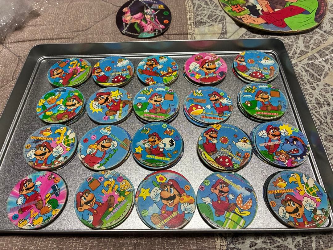 ドラゴンボールZなどレトロめんこ208枚超大量♪特大18cmジャンボメンコ