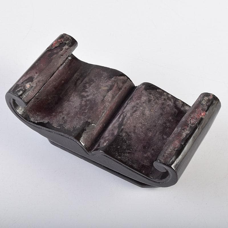 中国 玉石鶏血石彫刻 楼閣山水雕 置物 唐木台付 V R9267 - メルカリ