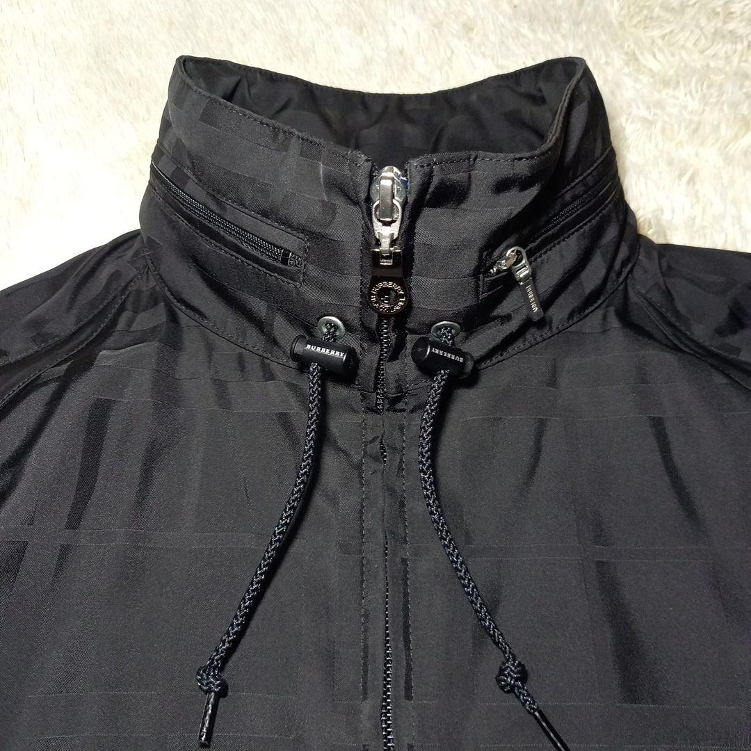 バーバリー ブラックレーベル ダブルジップ シャドーチェック ブルゾン