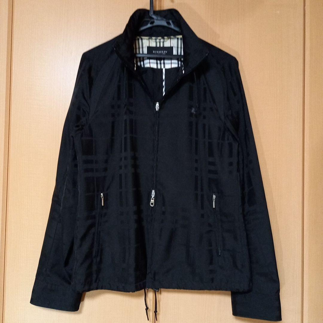 バーバリー ブラックレーベル ダブルジップ シャドーチェック ブルゾン
