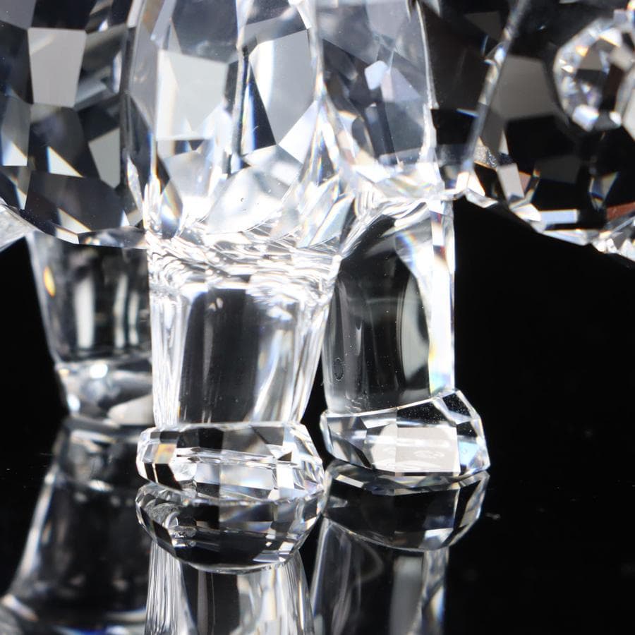 Y2435-9 スワロフスキー クリスタル マザーベア オブジェ - メルカリ