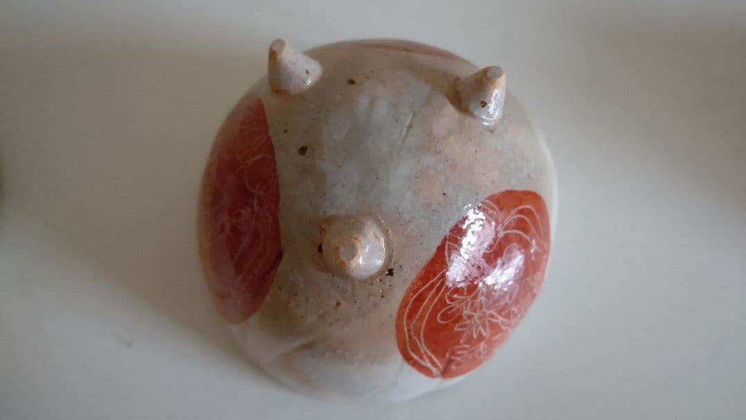 京焼 清水焼 栄泉作 紅丸草子湯呑み 小鉢 5客 三つ足