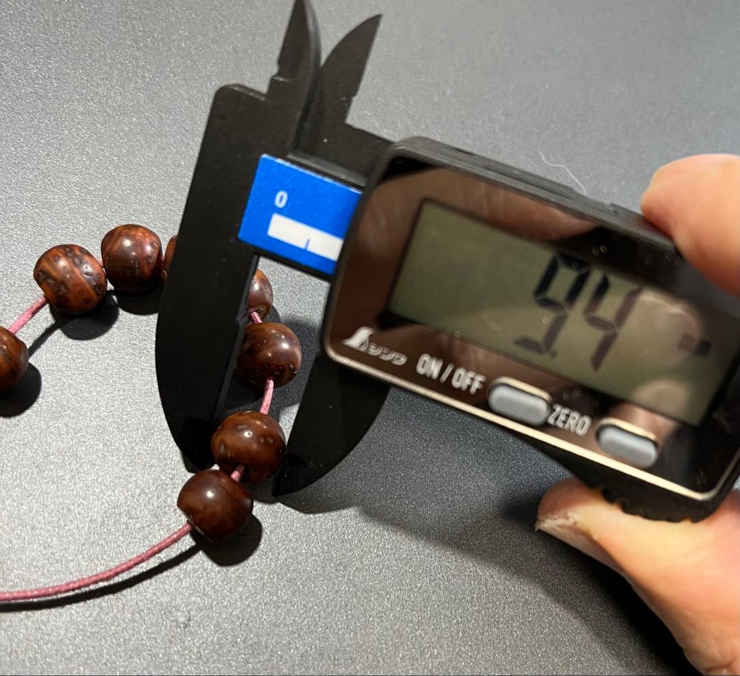 古い小粒の鳳眼菩提樹ビーズ 8個セット 骨董