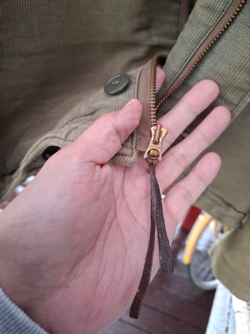 ヴィンテージ　40s 米軍 US NAVY N-1デッキジャケット　太畝ピケ　L