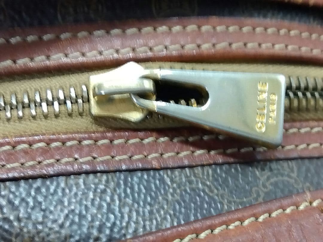 APD03 セリーヌ マカダム ハンドバッグ トリオンフ ゴールド金具