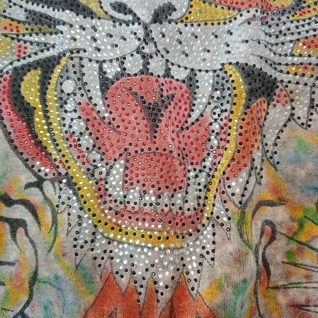 Don Ed Hardy ベロアパーカー XL 虎 黒 刺繍 ジップ メンズ