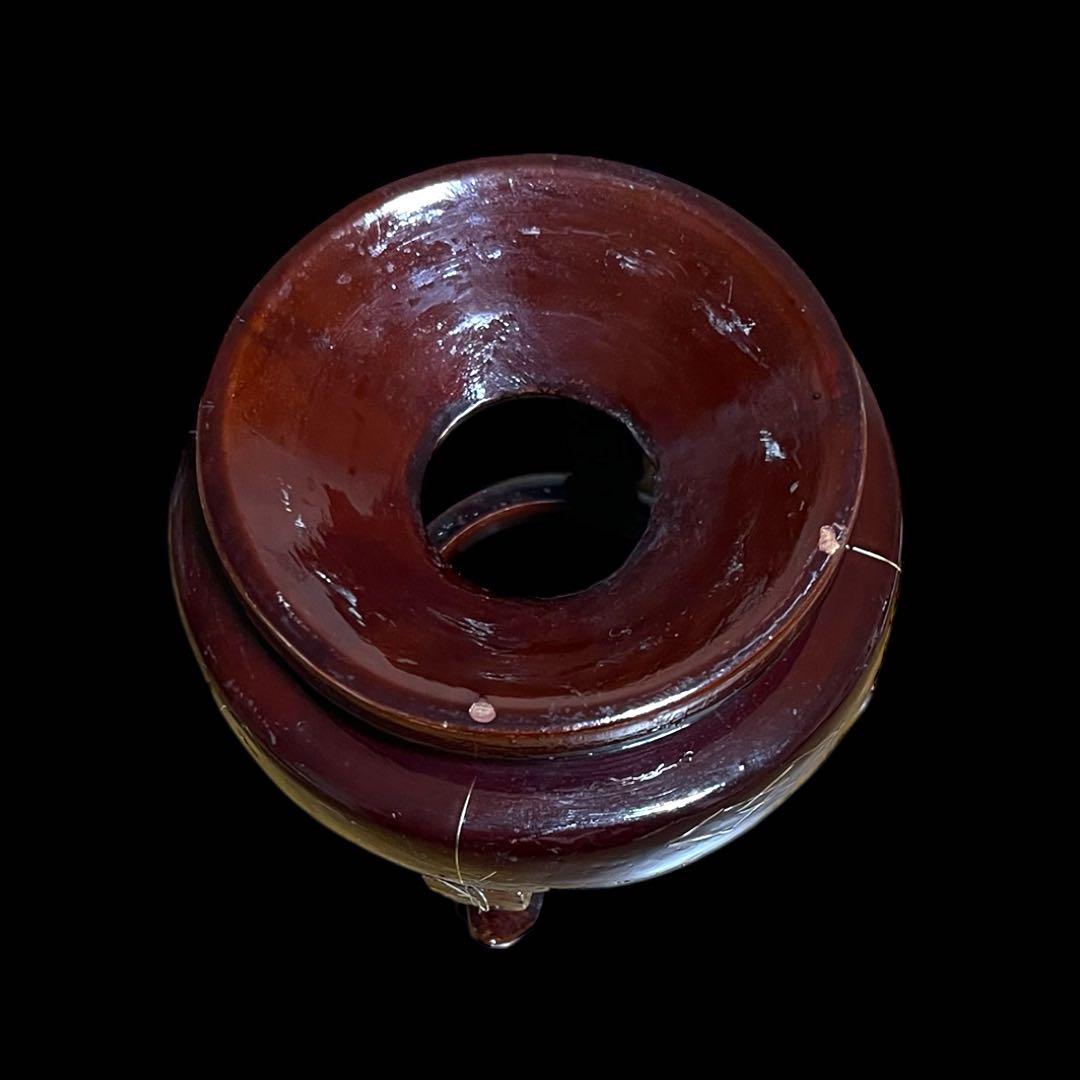 《希有&美石》 天然石 ジャスパー丸玉 木製台座付 パワーストーン