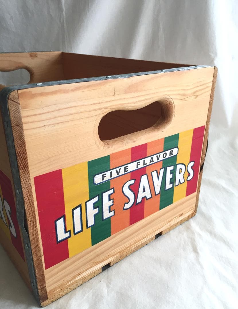ビンテージ Life Savers Candy 木製 収納ボックス キャンディ