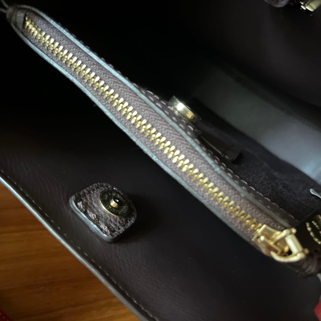 コーチ COACHスモールタウンバケットショルダー・ハンドバッグ2way レッド