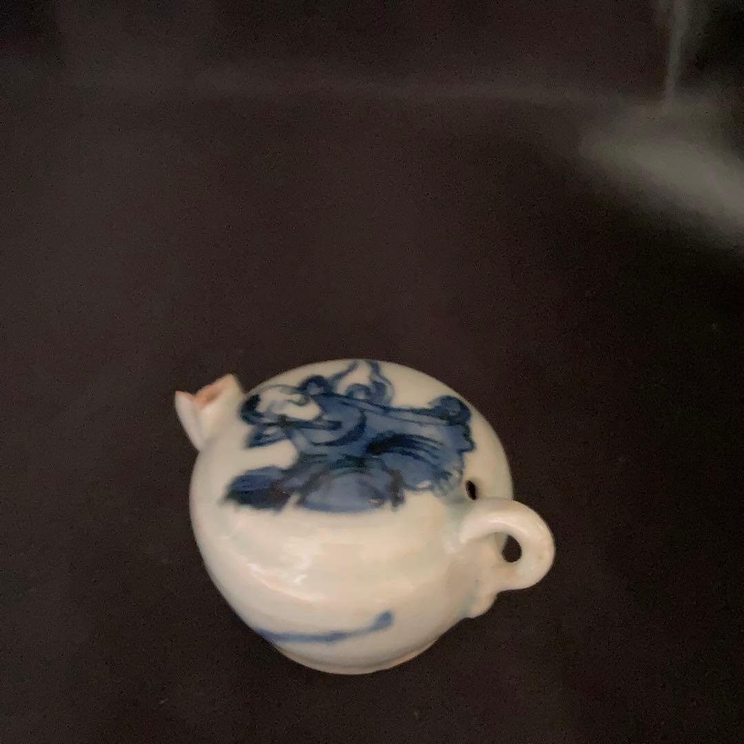 新年赤絵セール❗️【gallery三益】古染付鶴仙人紋水滴（明末時代） KAMINARI #ukiyoe #浮世絵 #art