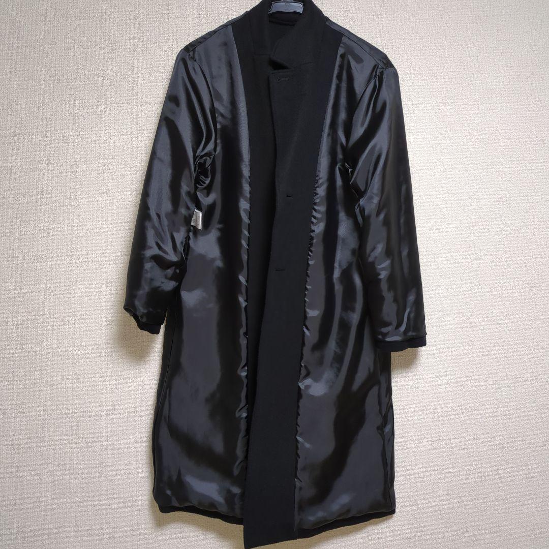 美品 オンワード jプレス チェスターコート 黒 クリーニング済 上品