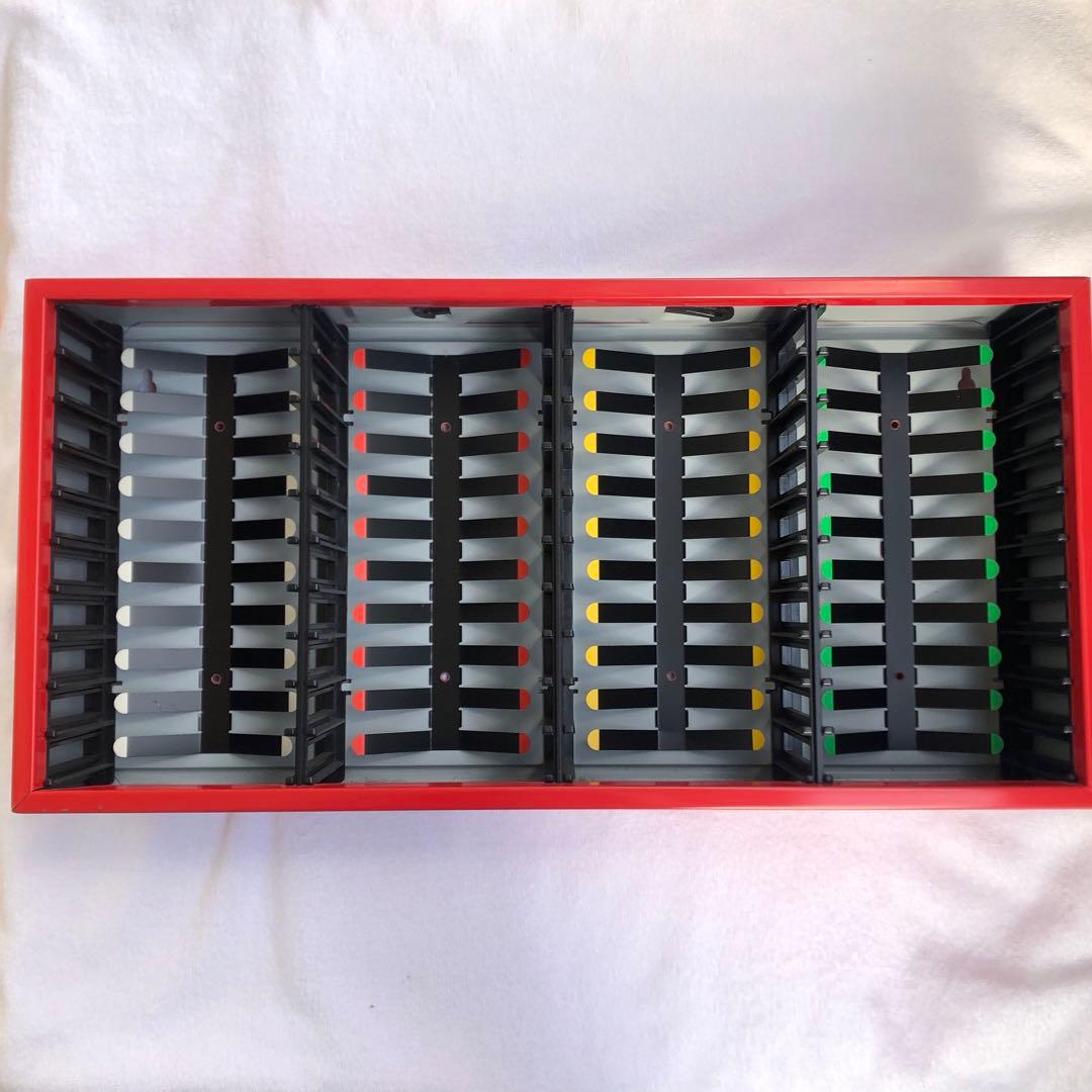 カセットテープ収納ラック Cassette City(カセットシティ) レッド