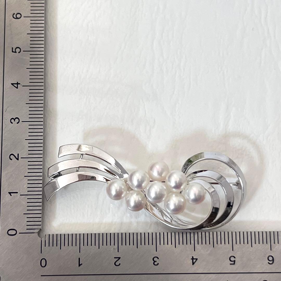 ☆美品☆ミキモト5珠シルバーブローチ皇室御用達ブランド
