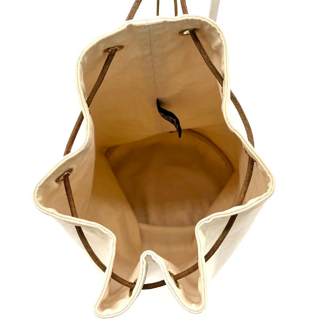 HERMESエルメス ポロションミミルGM巾着ショルダーバッグ アイボリー 希少